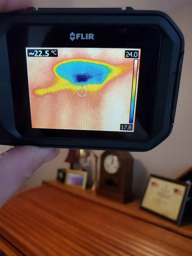 Thermal imaging inspection for water damage in Addison